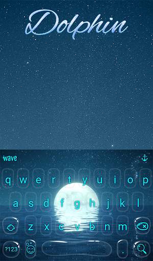Dolphin Animated Keyboard   Live Wallpaper screenshot 2