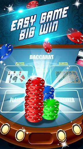 Baccarat!!!!! Free Offline and Online Games screenshot 1