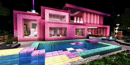 Pink Haouse Map For Minecraft screenshot 1