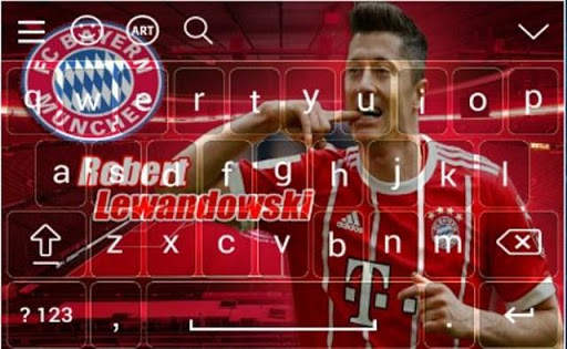 Robert Lewandowski Theme Keyboard स्क्रीनशॉट 3
