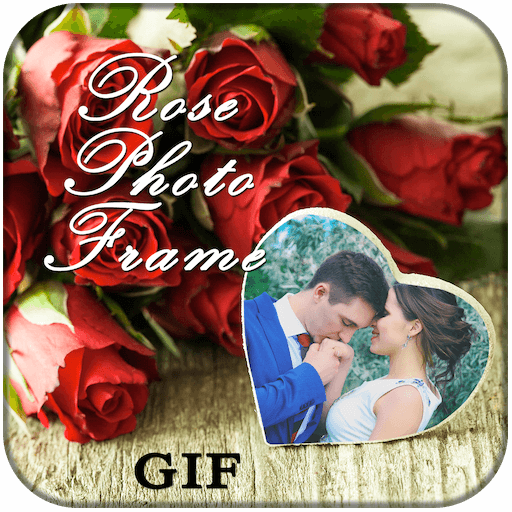 Rose GIF Photo Frame Editor icon