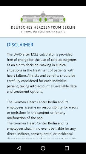 LVAD After ECLS Calculator screenshot 1