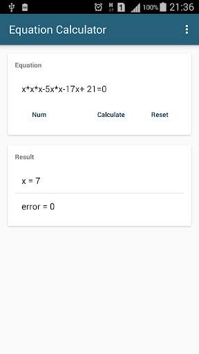 Algebra Equation Calculator screenshot 6