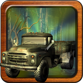 forest truck 3d icon