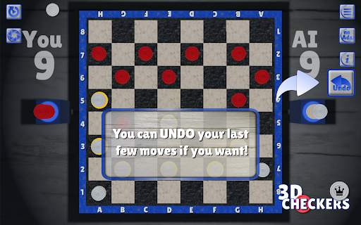 Checkers 3D Board Game स्क्रीनशॉट 10