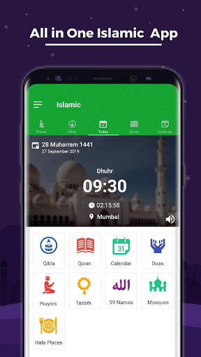 Islamic App - Prayer Time, Qibla Finder & Quran screenshot 1