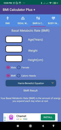 BMI Calculator    free screenshot 1