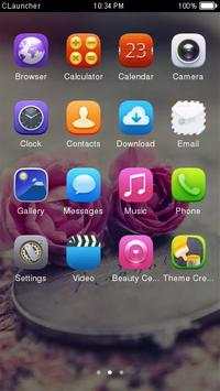 Pink Roses Theme C Launcher screenshot 2
