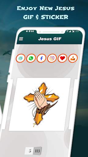 Jesus GIF : Jesus Christ Stickers for Whatsapp screenshot 4