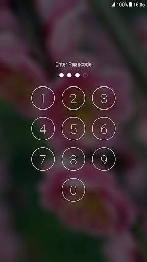 Sakura Pattern Lock Screen screenshot 2