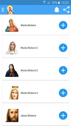 Virgen María & Jesús Stickers para Whatsapp 😍 screenshot 1