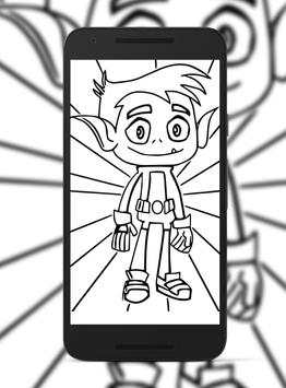 Coloring Teen Titan Go screenshot 2