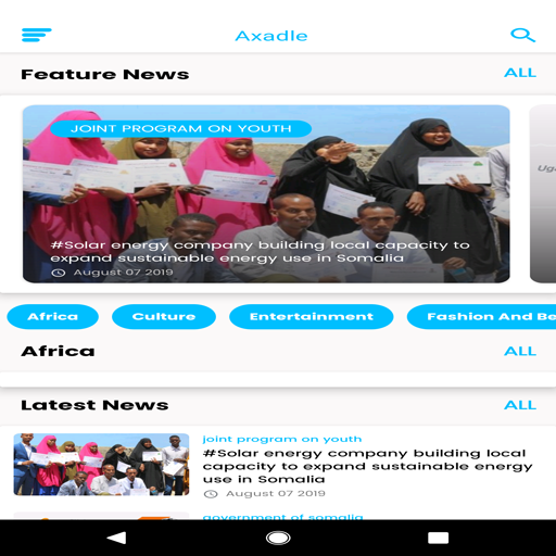 Axadle Get Latest News From Horn of Africa icon