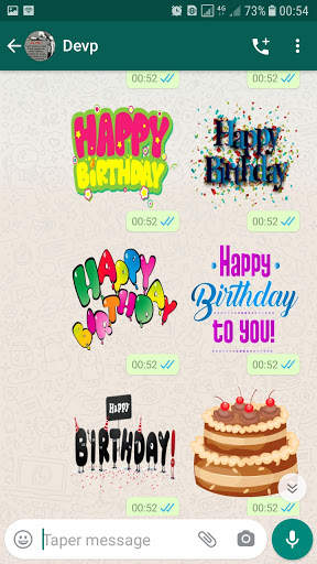 Happy Birthday Stickers for WhatsApp WAStickerApps screenshot 7