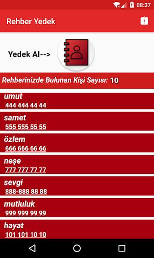 Rehber Yedek скриншот 5