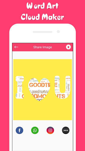 Word Art Cloud Maker : Word Collage Maker screenshot 2