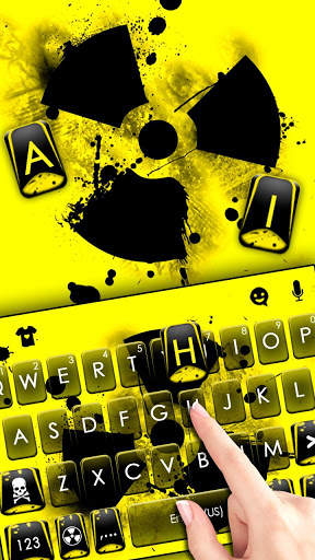 Radioactive Warning Sign Keyboard Theme screenshot 2