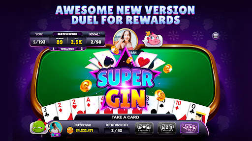 Gin Rummy Super - Card Game screenshot 1