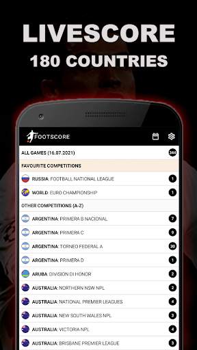 Live streaming bola - livescore - FootScore screenshot 1