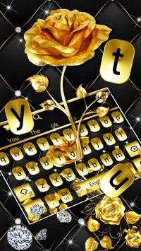 Gold Rose Keybaord Theme screenshot 2