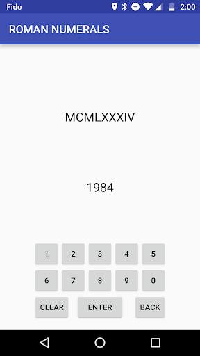 Roman Numerals Converter screenshot 1
