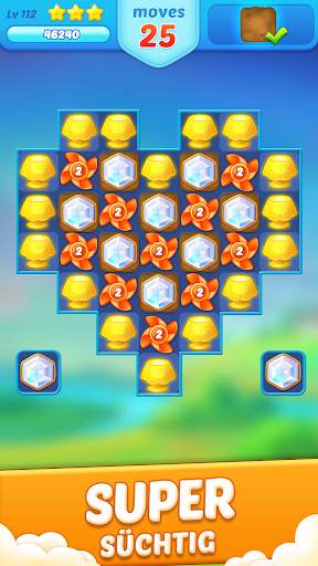 Juwelen Crush - Match 3 Puzzle screenshot 1