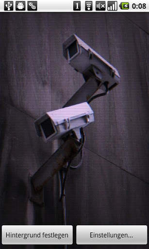 Security Camera Live Wallpaper screenshot 1