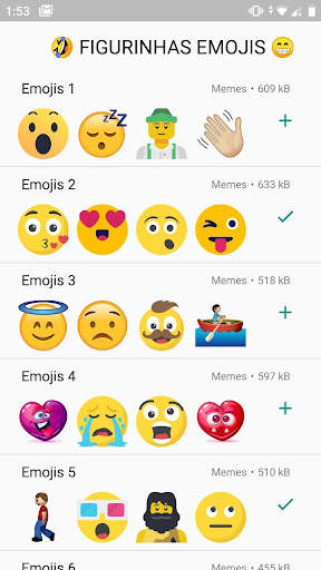 Figurinhas de emojis para WhatsApp - WAStickerApps screenshot 4