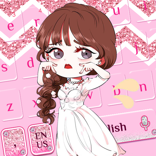 Pink Girl keyboard icon