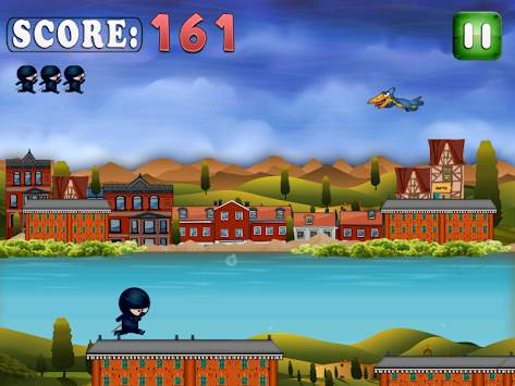 Ninja Rooftop Run, Mini Rush screenshot 6
