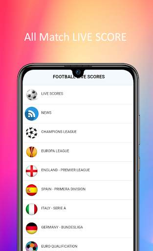 Football TV - Live tv scores screenshot 1