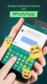 Simple Keyboard Theme for WhatsApp screenshot 3