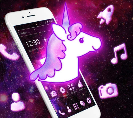 Galaxy glitter Pony Unicorn Theme screenshot 2