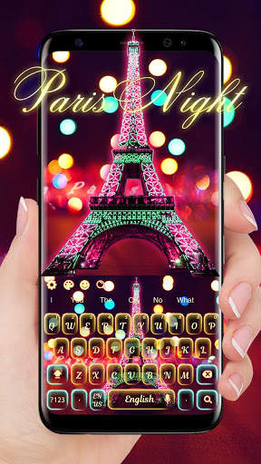 Paris Night Keyboard स्क्रीनशॉट 1