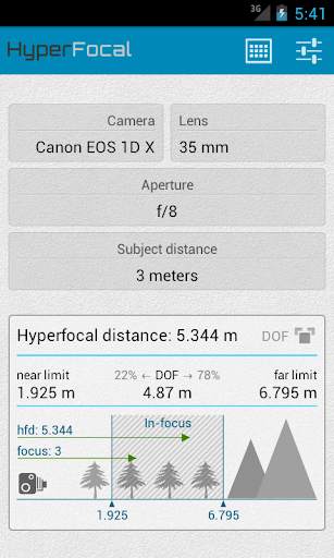 HyperFocal Pro screenshot 1