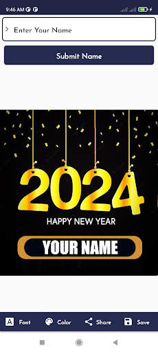 Happy New Year Name DP 2024 screenshot 3