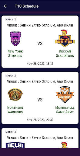 T10 League Cricket : Abu Dhabi screenshot 1