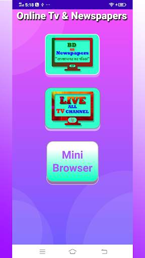 Live tv all newspaper - Mini browser screenshot 2