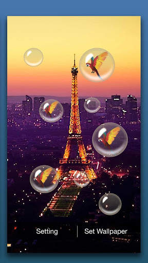 Paris Night Live Wallpaper screenshot 2
