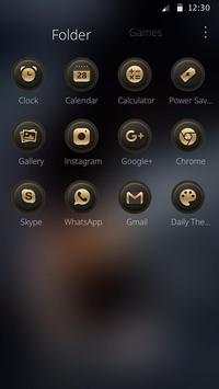 Gold and black car theme for cool man screenshot 7