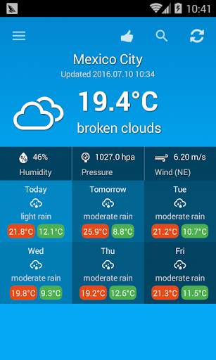Weather Mexico screenshot 1