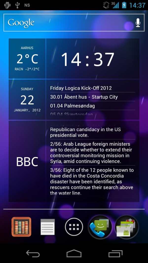 Glass Widgets ICS screenshot 1