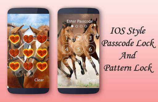 Horse Lock Screen 3 تصوير الشاشة