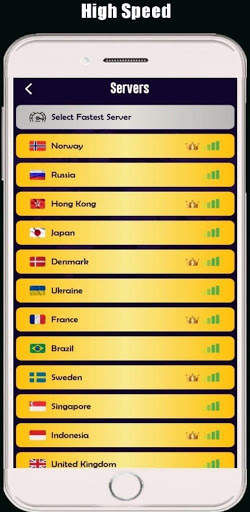 Hot Gold VPN screenshot 2