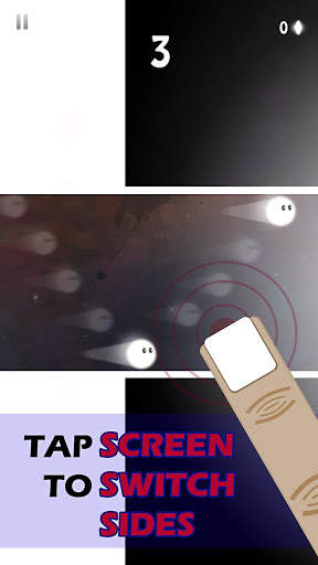 White Bouncing Ball Space Escape Gila Menyenangkan screenshot 2