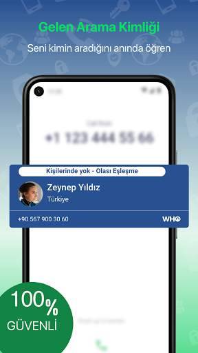 WHO:Arayan Kimliği,Spam Koruma screenshot 1