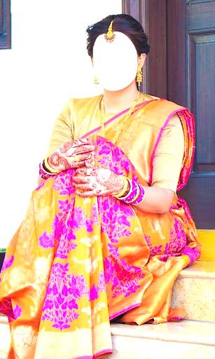 Women Bridal Saree Montage screenshot 1