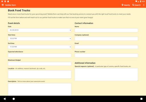 Mobile Nom - Food Truck Finder screenshot 15