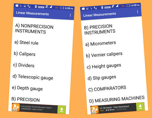 Mechanical Engineering Measurement and Metrology screenshot 2