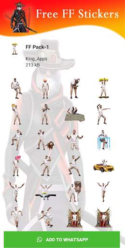 Free FF Stickers Packs - WAStickersApp screenshot 2